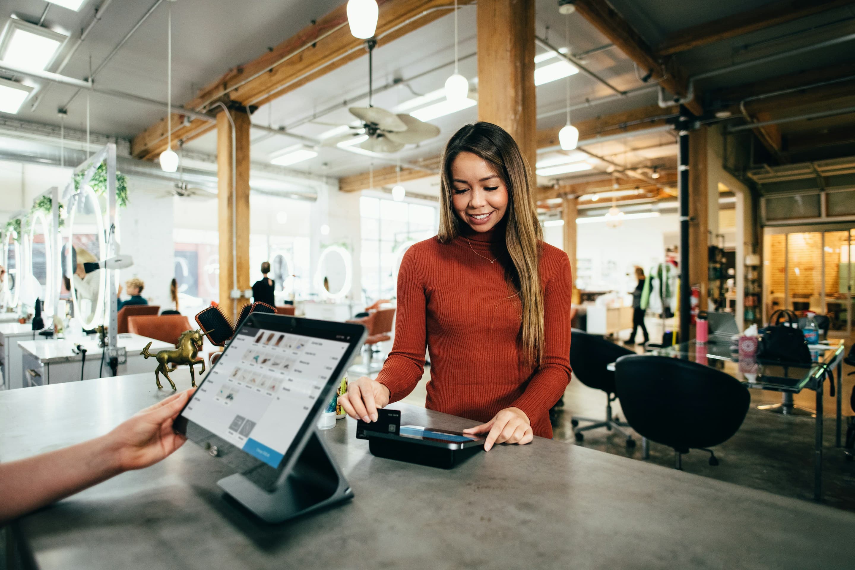 Modern hospitality workspace